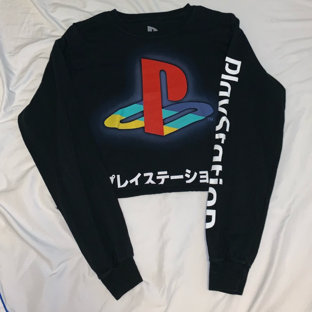 PlayStation cropped long sleeve shirt 🎮